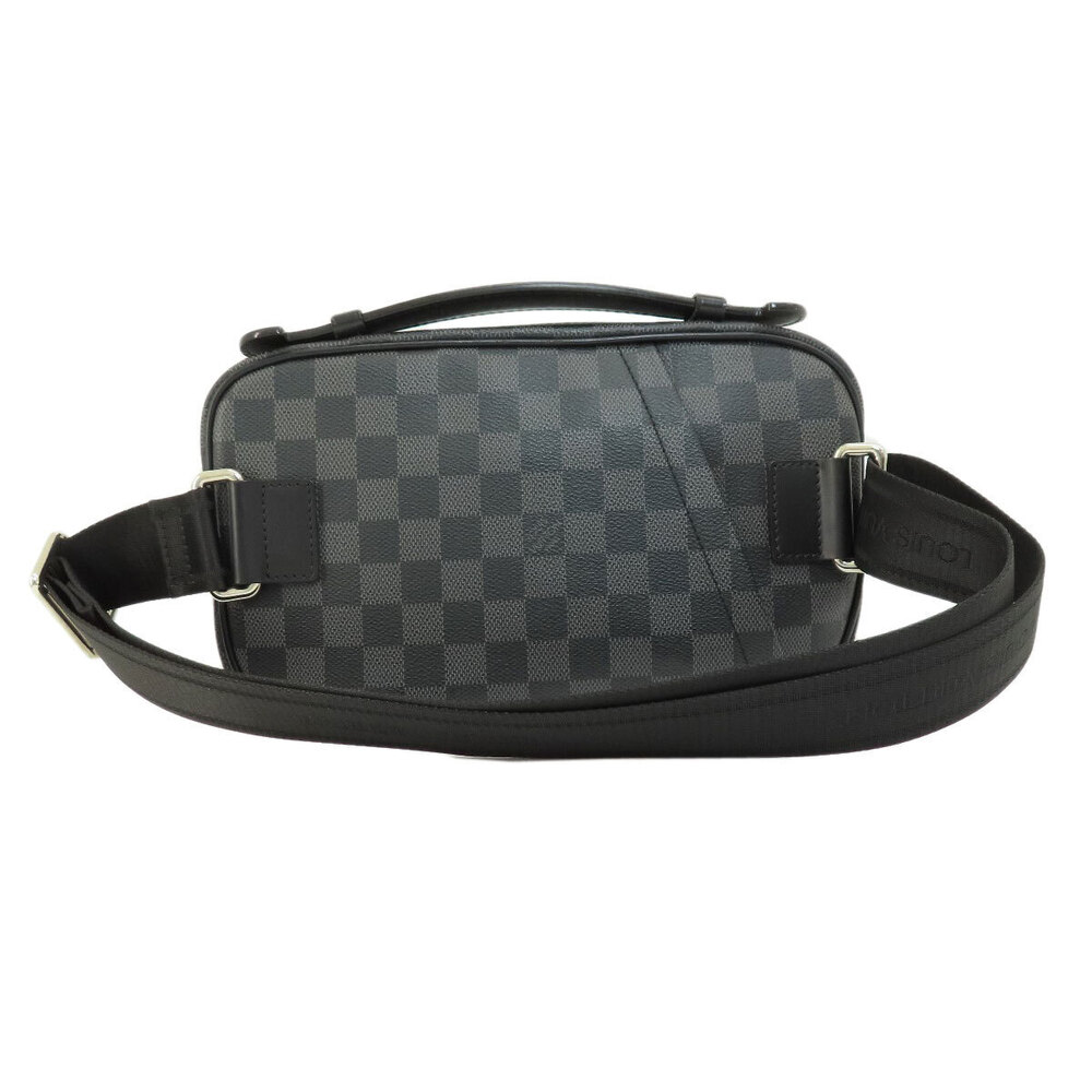 Louis Vuitton Damier Graphite Ambrelle Bag Canvas Black Waist Hip Black